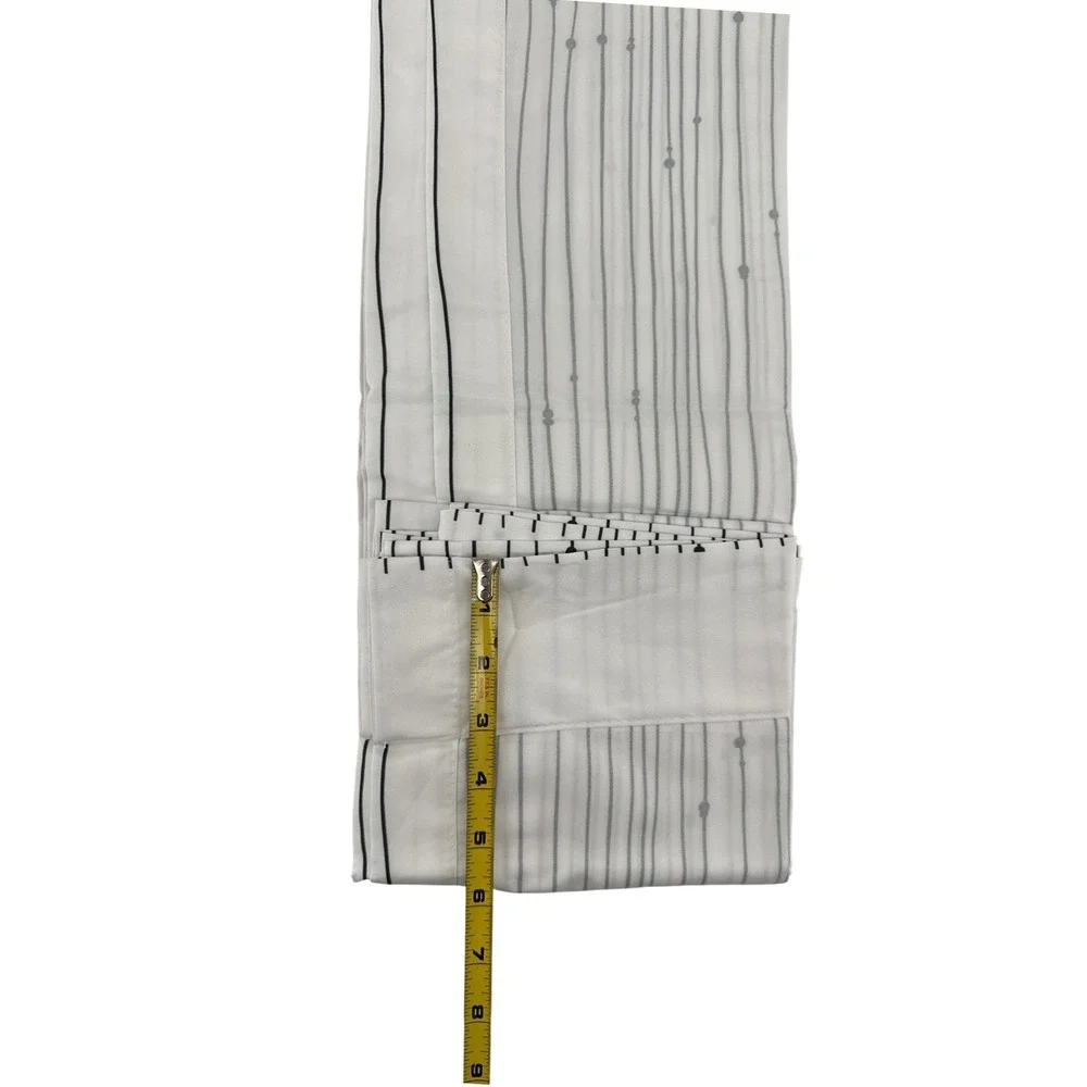 Ambesonne Premium Window Curtains 2 Panel Set Rod Pocket Black White 56x95 New